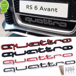 ABS Auto Exterieur Grille Embleem voor Audi Quattro A3 A4 A5 A6 A6L A7 A8 Q3 Q5 Q7 S3 S4 S5 RS3 RS4 RS6 Badge Accessoires