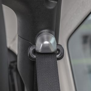 Hebilla para cinturón de seguridad de coche ABS, decoración plateada para Jeep Wrangler JL 2018, salida de fábrica, accesorios internos para coche 2735