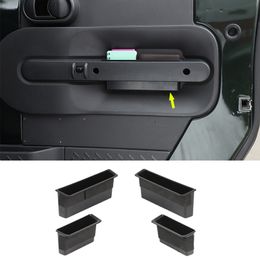 ABS voiture côté porte poignée poignée boîte de rangement organisateur plateau pour Jeep Wrangler JK 2007-2010 voiture intérieur accessoires