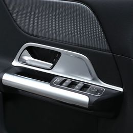 Pegatinas de decoración de marco de manija de puerta interior de estilo de coche ABS para Mercedes Benz Clase B W247 2020 accesorios interiores