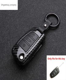 ABS Koolstofvezel Siliconenauto Key Cover Protector Case voor A3 A4 A5 C5 C6 8L 8P B6 B7 B8 C6 RS3 Q3 Q7 TT 8L 8V S3 Keychain8681302