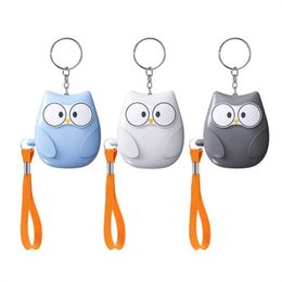 Porte-clés d'auto-défense ABS en forme de chat, alarme personnelle d'urgence, porte-clés personnalisé avec lampe de poche LED, dispositif d'alerte de sécurité, porte-clés pour femmes, hommes et enfants