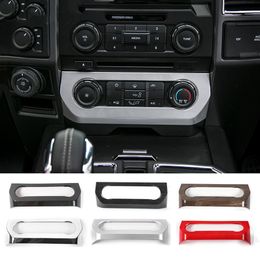 ABS Centrale Airconditioning Bedieningspaneel Decoratie Covers Voor Ford F150 2015 UP Auto-interieur Accessories320w