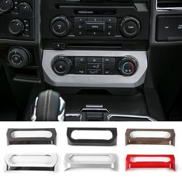 ABS Centrale Airconditioning Bedieningspaneel Decoratie Covers Voor Ford F150 2015 UP Auto-interieur Accessories249u