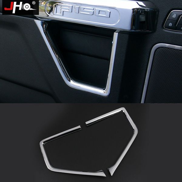 Accesorios cromados ABS debajo del Kit de ajuste de la cubierta del mango de la puerta interior para Ford F150 15-19