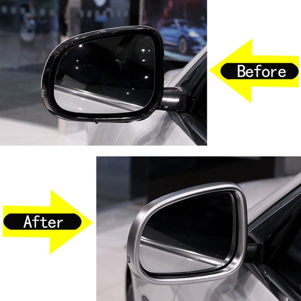 ABS Chrome Car Side Rewier Miror Miroir Cadre de couverture pour Jaguar XE XF XFL XJ XJL 2016-2020 ACCESSOIRES EXTÉRIEURES AUTO