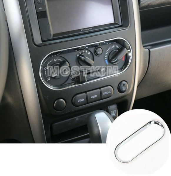 ABS Consola Chrome Condición Aire Condición del botón Cubierta para Suzuki Jimny 200720178985935