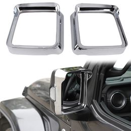 ABS Chrome Spiegel Regen Wenkbrauw Decoraion Voor Jeep Wrangler JL 2018 Fabrieksuitlaat Hoge Quatlity Auto Exterior Accessoires