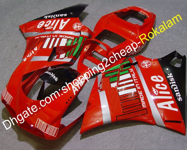 Pièces de capot ABS 96 ~ 02 pour carénage Ducati 1996-2002 748 996 916 carénages de Kit de rechange de moto rouge (moulage par Injection)