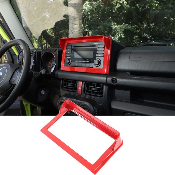 Marco de navegación GPS para tablero ABS para Suzuki Jimny 19+ rojo 1 Uds