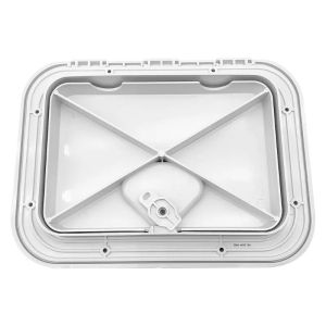 Abs Deck Hatch Hatch Boat Hatch Lides Plaque de pont marine Pointe carrée Hatch Hatch Sort Sort White