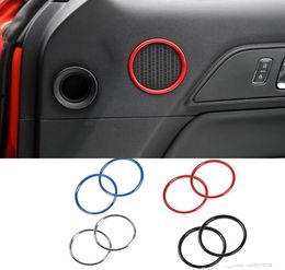 Couvercle d'anneau de décoration de haut-parleur de porte ABS, petit pour Ford Mustang 15, accessoires d'intérieur 1997512