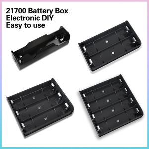 Étuis de batterie externe ignifuges ABS 1X 2X 3X 4X 21700, boîte de rangement de support de batterie, étui 1 2 3 4 fentes, conteneur de Batteries avec Shrapnel