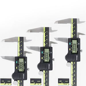 Función ABS Digital Vernier Caliper Mitutoyo Acero inoxidable Calibrador digital Electrónico 0-150 0-200 0-300 0.01 mm