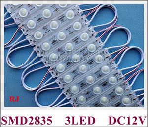Module lumineux LED par injection ABS, pour panneau, DC12V, 63mm X 14mm X 8mm, SMD 2835, 3 LED, 1.2W, 140lm, garantie de 3 ans, CE IP65, étanche