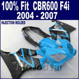 moulage par injection pour honda cbr 600 f4i carénages bleu 2004 2005 2006 2007 parties du corps 04 05 06 07 cbr600 f4i 7cadeaux gsde