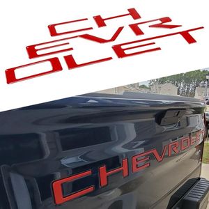 Abs Inserts Sticker Fit Voor 2019-2021 Jaar Chevrolet Silverado 3D Decals Letters Badge Kofferbak Achterklep Emblem2603