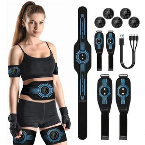 ABS Spierstimulator Toner Abdominale Trainer Riem Lichaam Ab Afslankmachine Buikarm Been Vetverbranding Fitness Workout Apparatuur 240220