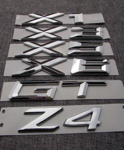 ABS numéro lettres mot coffre de voiture Badge emblème lettre autocollant pour BMW série 3 GT 5 série GT X1 X3 X5 X6 Z43804888