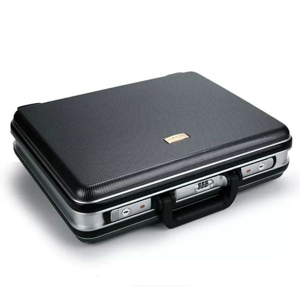Caja de contraseña ABS, maletín de aleación de aluminio para negocios, herramientas, caja de instrumentos, paquete de herramientas de información, bolsa de viaje 240313