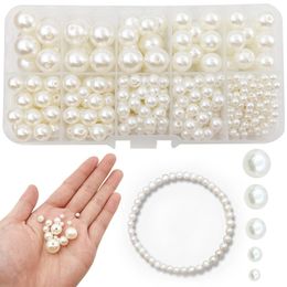 ABS Pearl -kralen voor sleutelhanger kettingarmband oorbellen sieraden maken voorraden bevindingen Componenten Acessories Kerstcadeau Groothandel