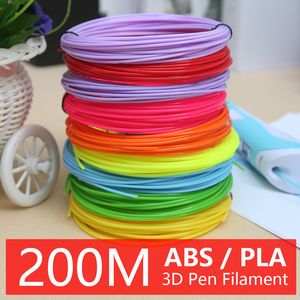 ABS PLA 3D PEN FILAMENT 1 75 mm Appliquer sur 3D Imprimer stylo de sécurité Plastique Plastic cadeau cadeau Kids Gift dans les 24 heures 220704