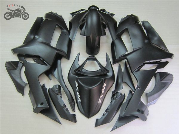 Kit de carenado de plástico ABS para Kawasaki Ninja ZX6R 07 08 ZX 6R 2007 2008 juego de carenados de carreras de motocicletas negro mate