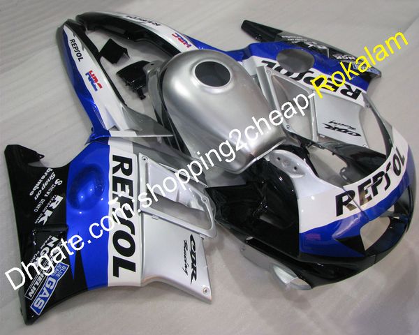 Carenados de plástico ABS para piezas de Honda CBR600 CBR 600 F2 1991 1992 1993 1994 CBR600F2 Popular plata azul negro Kit de carenado de moto