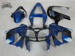 ABS Plastic Motorfietsen Kit voor Kawasaki Ninja 2002 2003 ZX9R Dark Blue Chinese Fairing Aftermarket Parts ZX-9R ZX 9R 02 03