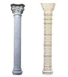 ABS Plastique en béton Romain Moules de colonne plusieurs styles Moules de construction de moules de piliers européens pour Garden Villa Home House234Q7899344