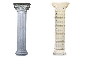 ABS Plastique en béton Roman Moules de colonne plusieurs styles Moules de construction de moules de piliers européens pour jardin villa maison 234q4854986