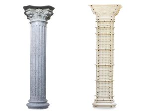 Moules de colonne en béton romain en plastique ABS moules de construction de moules de pilier européens de styles multiples pour maison de villa de jardin234Q5344508