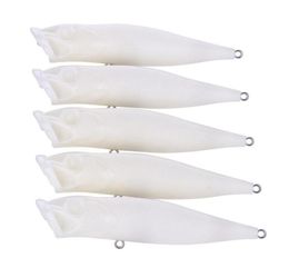 ABS PLASTIQUE PLASTIQUE TOPEUR UN TOPER POPPER EMBRYO BLANQUE BLANC CORPS BLANC LURE 9CM 12G BAITS DE PISCE ACCESSOIRES MODÈLE POUR DIY COLOR205R6623087