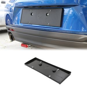 Cubierta de decoración del soporte de matrícula trasera del ABS para Chevrolet Camaro 17+ Negro