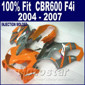 Spuitgieten voor HONDA CBR 600 F4I FUNLINGS 2004 2005 2006 2007 FUNLINGSKITS ORANGE 04 05 06 07 CBR600 F4I + 7GIFTS OCDA