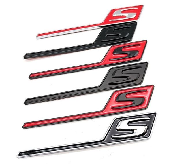 Emblema de insignia ABS S para AMG SAMG E63S C63S GLC63S GLE63S GLS63S GTS GT43S GTR GT53 GT50 CLA45S pegatinas para maletero de coche 1484301