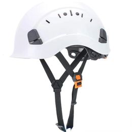 Casco de seguridad ABS Construcción Escalada Steeplejack Trabajador Protector Casco duro Gorra Suministros para el lugar de trabajo al aire libre y240223