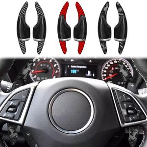 ABS Shifter Gear Peddels Voor Chevrolet C-amaro 20 16-20 22 Shift Peddels Uitgebreide Stuurwiel carbon Stickers