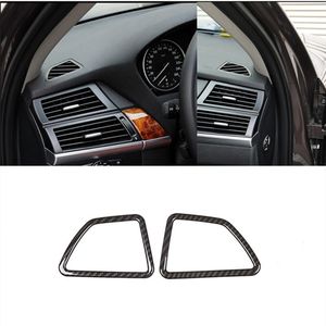 ABS Styling Dashboard Airconditioner Outlet Decoratie Frame Auto Accessoires Cover Trim Strip 2 stks voor BMW X5 E70 X6 E71
