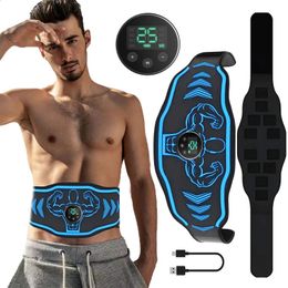 Ceinture tonifiante ABS tonique musculaire abdominale stimulateur musculaire EMS hommes femmes entraînement physique mise en forme du corps exercice d'entraînement de gymnastique à domicile 240123