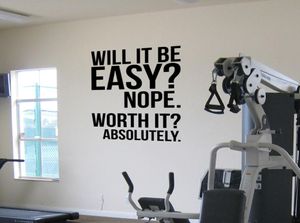 Absoluut Fitness Motivation Wall Quotes poster grote sportschool kettlebell crossfit boksdecor letters muursticker9616990