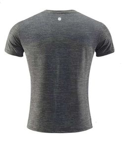 Diseñador absorbente y transpirable LL limones Hombres Camisas al aire libre Nuevo Fitness Gimnasio Fútbol Fútbol Malla Espalda Deportes Camiseta de secado rápido Anagrama flaco recortado bordado