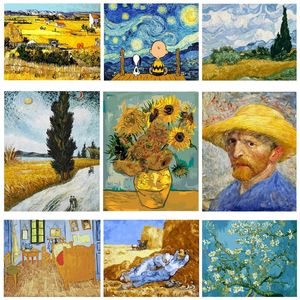 Bloem Canvas Schilderij Abstracte Kunst Schilderij Van Gogh en Landschap Plant Bloem Posters en Prints Moderne Stijl Thuis Cuadros Decoratie