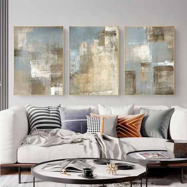 Cuadro sobre lienzo para pared con planta dorada en blanco y negro abstracto, cuadros para sala de estar, decoración nórdica, decoración moderna para el hogar