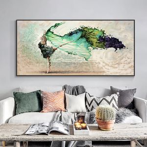 Abstract Dansend Meisje Canvas Schilderij Wall Art Foto Moderne Scandinavische Vrouwen Posters En Prints Voor Woonkamer Home Decoratie