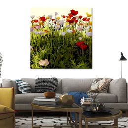 Abstracte bloemen canvas kunst tuinfeest handgemaakte landschap schilderij moderne muziek kamer decor