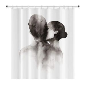 Résumé Paint à main rideau de douche, femmes Sketch Bath rideau Amourage humain Body Humalist Art Set à rideau de salle de bain imperméable