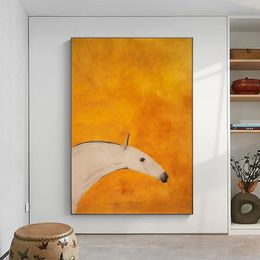 Samenvatting Horse Noordse poster Canvas Prints Wall Art Painting for Living Room decoratieve moderne huizendecoratie foto cuadros niet ingelijst