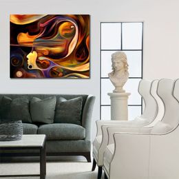 Abstract Landscape Canvas Art Inner Melody Series Pintura al óleo de arte impresionista hecho a mano