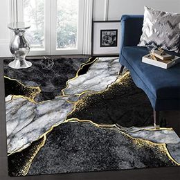 Alfombra de mármol abstracta para sala de estar decoraciones de lujo para el hogar mesa de sofá alfombras grandes alfombras de dormitorio